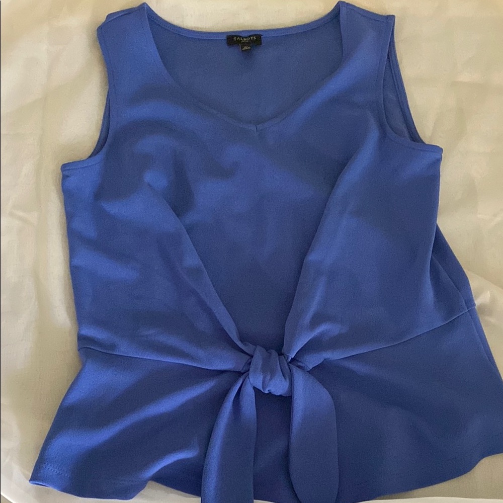 Blue Sleeveless Top